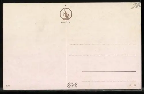 Künstler-AK Gemüsegärtner, Verkäufer mit Esel vor einem Tor