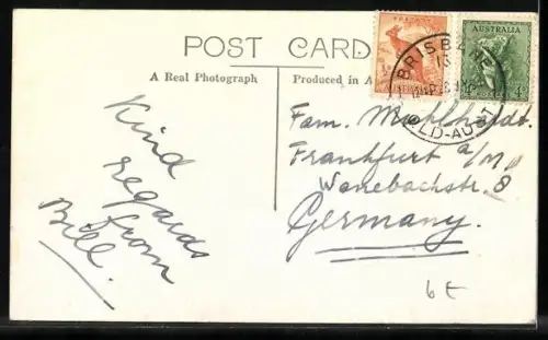 AK Brisbane /Q., The Customs House, Strassenbahn