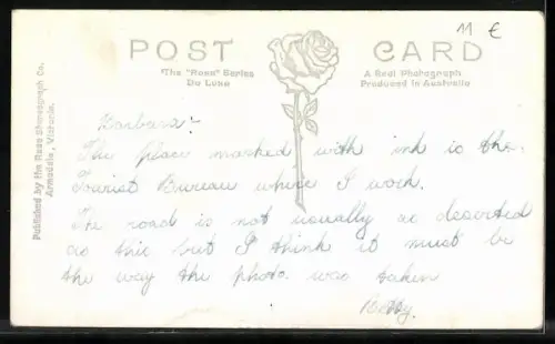 AK Adelaide, King William Road, Strassenbahn