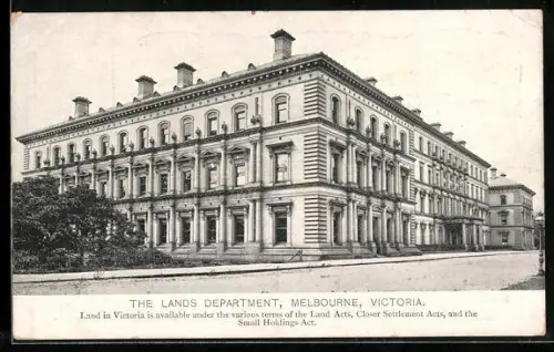 AK Melbourne /Victoria, The Lands Department