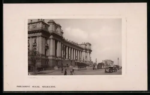 AK Melbourne, Parliament House, Strassenbahn