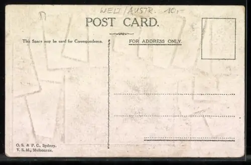 AK Adelaide, Holiday Time, Botanical Gardens, Postage Stamps