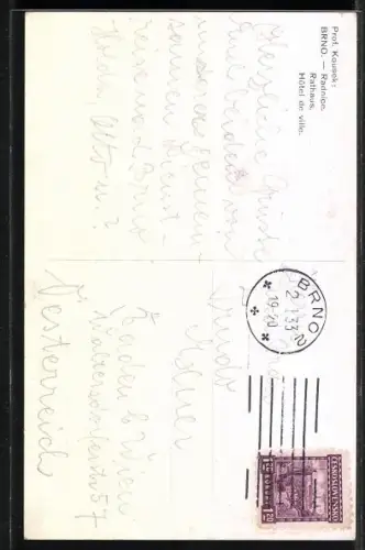 Künstler-AK Brno, Radnice