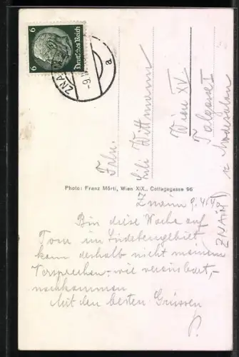 AK Znaim a. d. Thaya, Eliasfelsen mit Haus