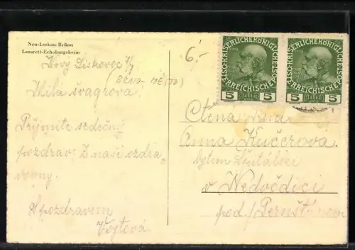 AK Brünn-Neu Leskau / Brno, Ortspartie