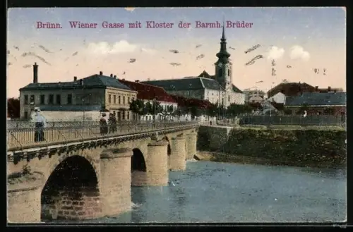 AK Brünn / Brno, Znojemská ul. s klasterem Milosrdných bratru