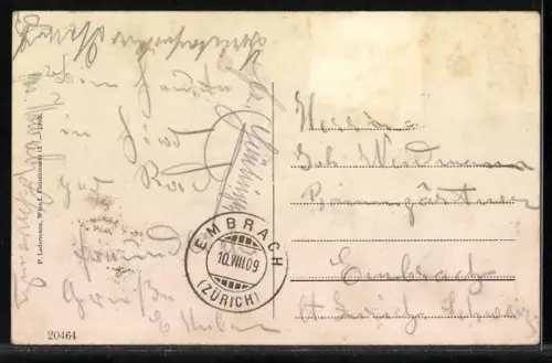 AK Frain an der Thaya, Panorama mit Strassenpartie