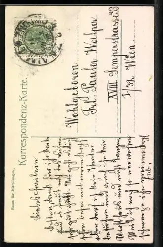 Passepartout-AK Znaim, Stadtansichten und Gurke