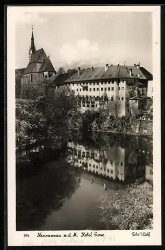 AK Krummau a. d. M., Hotel Rose