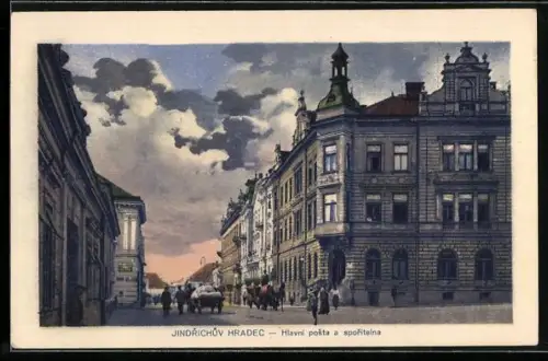 AK Jindrichuv Hradec, Hlavní posta a sporitelna