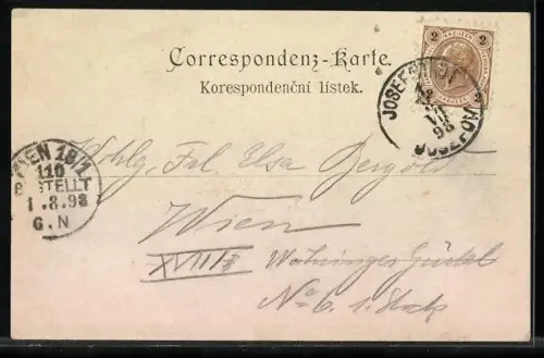 AK Josefstadt / Josefov / Jaromer, Delostrelecké kasárny, Artillerie-Kaserne