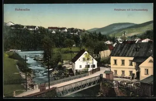 AK Hohenelbe / Vrchlabi, Annabrunn mit Schleussenberg