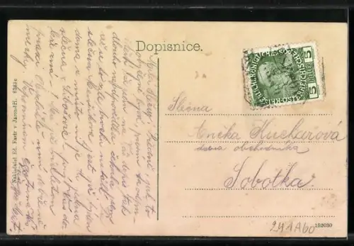 AK Jaromer, Sokolovna, Partie u. Skoly, Kaple Sv. Trojice