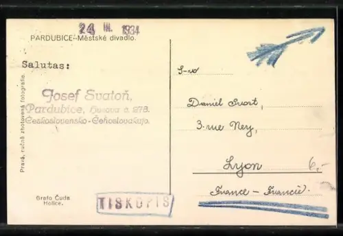 AK Pardubice, Mestske divadlo