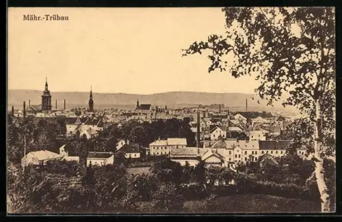 AK Mähr.-Trübau, Blick auf den Ort