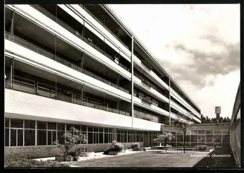 AK Löwenstein /Württ., Sanatorium Löwenstein mit Innenhof