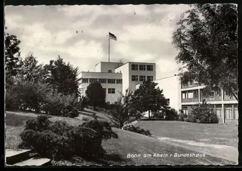 AK Bonn am Rhein, Bundeshaus mit Anlage