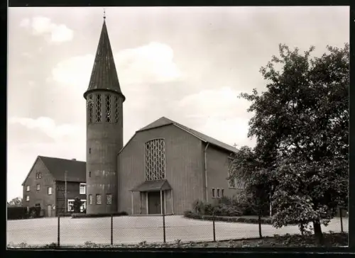 AK Hultrop /Lippetal, Blick auf die Kirche