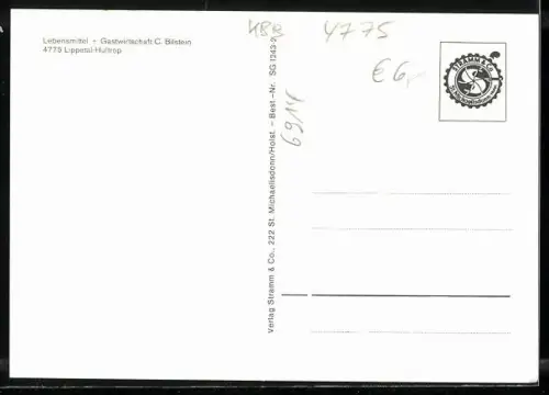 AK Hultrop /Lippetal, Blick auf die Kirche