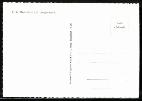 AK Berlin, Hansaviertel, St. Ansgar-Kirche