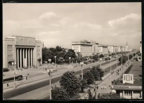 AK Berlin, Partie in der Karl-Marx-Allee