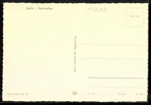 AK Berlin, Stalinallee