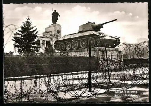 AK Berlin, Russisches Ehrenmal, Grosser Tiergarten