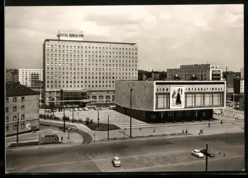 AK Berlin, Kino International und Hotel Berolina
