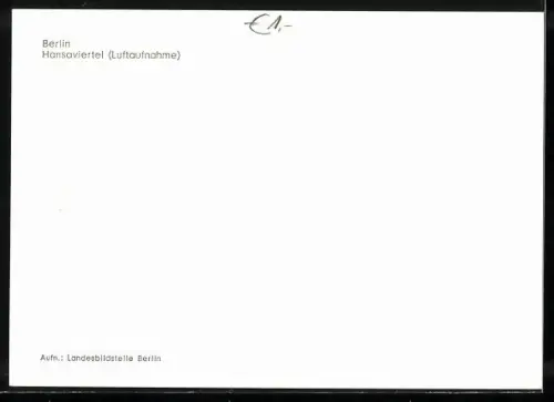 AK Berlin, Blick auf das Hansaviertel