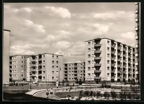 AK Berlin-Kreuzberg, Otto-Suhr-Siedlung, Am Waldeckpark