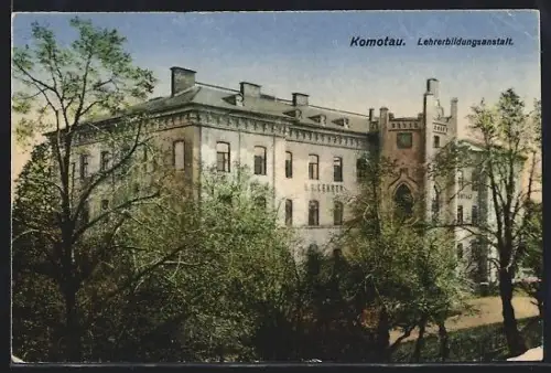 AK Komotau, Lehrerbildungsanstalt aus der Vogelschau
