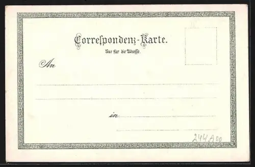 Lithographie Tetschen-Bodenbach / Decin, Panorama m. Obergrund vom Rothberg