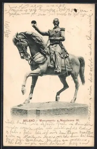 AK Milano, Monumento a Napoleone III.