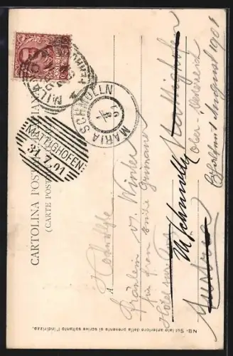 AK Milano, Monumento a Napoleone III.