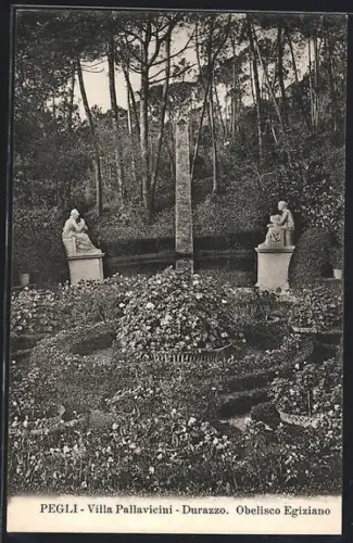 AK Pegli, Villa Pallavicini, Durazzo, Obelisco Egiziano