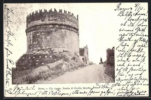 AK Roma, Via Appia, Tomba di Cecilia Metalla