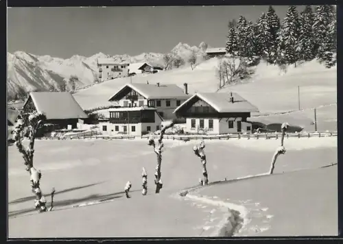 AK Avelengo /Meran, Cafe-Pension Maria im Schnee