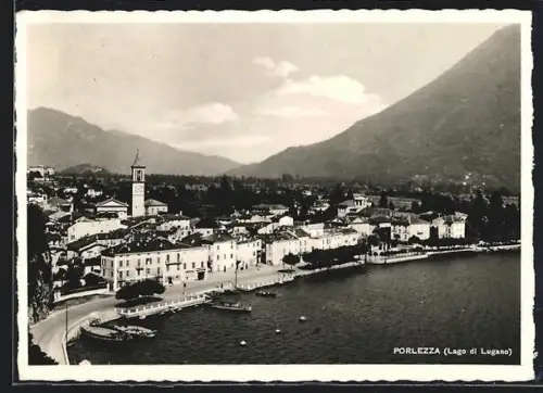 AK Porlezza /Lago di Lugano, Panorama