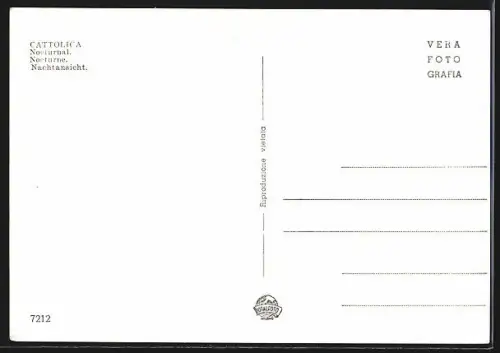 AK Cattolica, Fontana della Sirena notturno