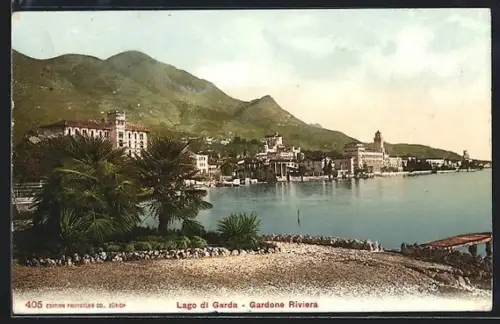 AK Gardone Riviera /Lago di Garda, Panorama
