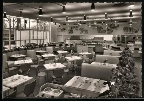 AK Berlin, Kaffee-Haus im Hotel Hilton