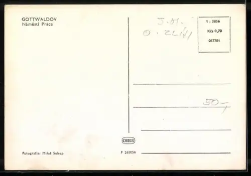 AK Gottwaldov, Námestí Prace