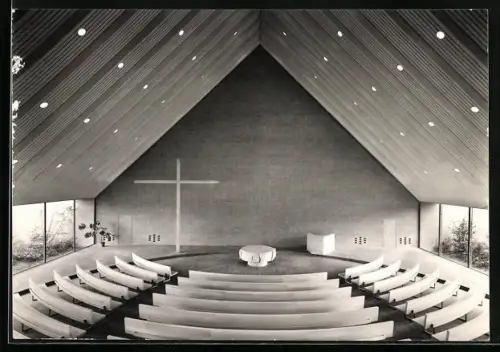 AK Zürich, Interieur der Thomaskirche, Burstwiesenstrasse