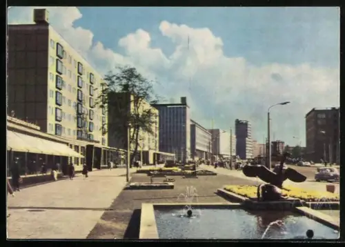 AK Leipzig, Georgiring mit Hotel Deutschland