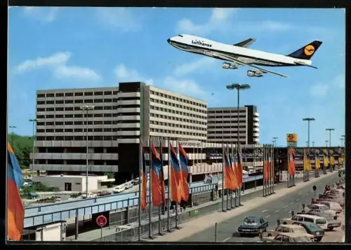 AK Frankfurt a. M., Flughafen Rhein-Main, Startendes Flugzeug