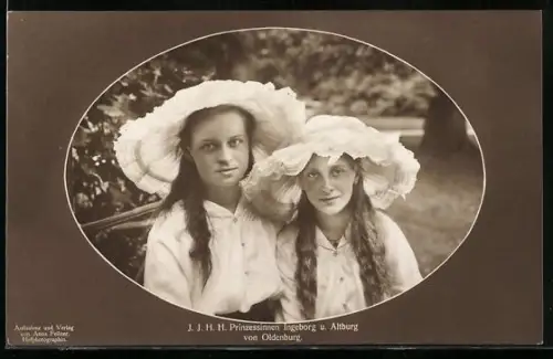 AK I.I.H.H. Prinzessin Ingeborg und Altburg von Oldenburg