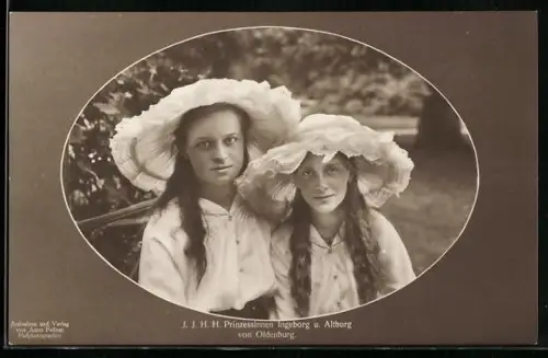 AK I.I.H.H. Prinzessin Ingeborg und Altburg von Oldenburg