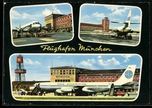 AK München, Flughafen, Flugzeug der Pan American