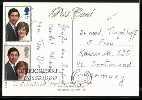 AK the marriage dof The Prince of Wales and Lady Diana Spencer 1981