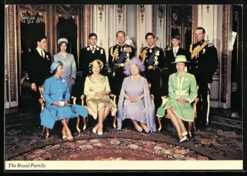 AK die englische Königsfamilie im Buckingham Palace